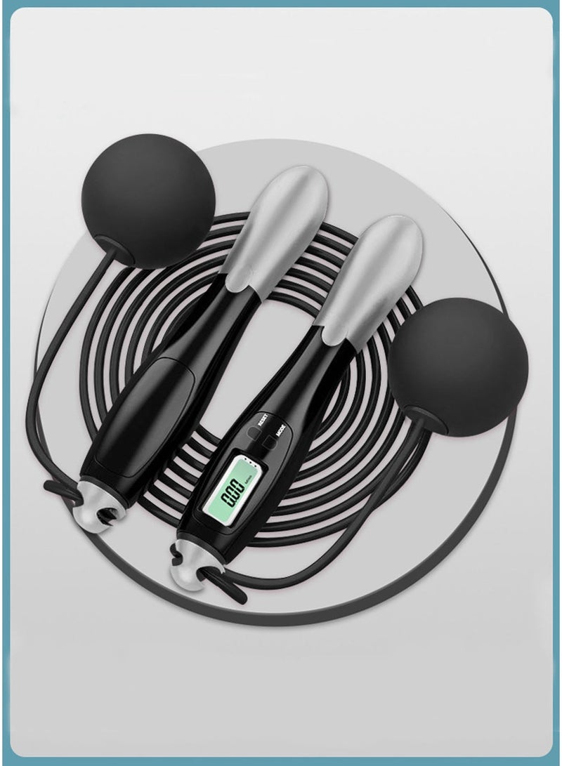 CUBEXELL Dual Purpose Digital Jump Rope,Adjustable Counting Skipping Rope Multimode Skipping Rope with Calories,360° anti-winding Cordless Jumping Rope for Fitness Exercise Gym - Image 1